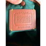 Coach  Pebbled Leather Hobo Shoulder Bag Green 12x10x5 Photo 5