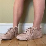Tommy Hilfiger Pink Perforated Leather Sneakers - size 8.5 Photo 1
