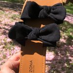 Arizona Jeans Arizona Black Double Bow Tie Sandals Photo 0