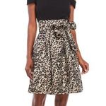 Eliza J leopard cold shoulder dress Photo 0