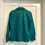 Sears Vintage Blue and Green Plaid Flannel Wool Blend Button Down Shirt Medium Photo 1