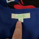 Jade Ruffle Floral Sleeveless Blouse Size XS Blue Photo 5