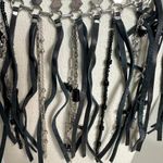 Free People Bohemian Western Grunge Bib Cranston Fringe Necklace NWT Leather Photo 8