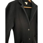 J.Crew Two Button Long Sleeve Sweater Blazer Black Size Small Photo 6