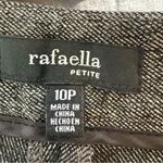 Rafaella  Petite Charcoal Gray Tweed Pattern dress pants Size 10 Photo 2