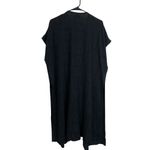 Dairi Fashions Knit Cardigan Sweater Black Moroccan Tribal Long Slits Womens OS Blue Size undefined Photo 1