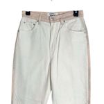 Reformation  Jeans Cynthia Tonal Reworked Hi-Rise Straight Jeans Bone Wash sz 27 Photo 0