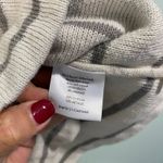 Eileen Fisher White & Grey Striped Cotton V-neck Blazer Style Cardigan Size PM Photo 6