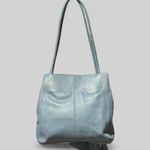 Giani Bernini Blue Leather Purse Shoulder Bag With Wallet & Phone Pocket Photo 4