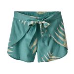 Patagonia Garden Island Teal Patterned Tie Hemp Shorts Photo 1