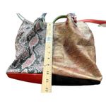 Borse in Pelle CUTE Multicolor Snakeskin Leather Satchel Crossbody Bag Italy Orange Photo 10