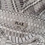 Flax  lagenlook western beige purple open style linen cotton blend open vest Photo 2