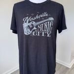 Maurice's  Nashville Music City Graphic T-Shirt Small Guitar Tee Black Photo 0