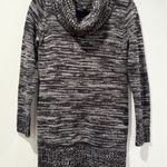 Jason Maxwell AB Studio Tunic Sweater Dress Small Marled Knit Stretch Acrylic Cowl Neck Photo 0