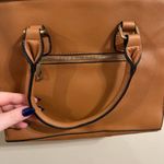 Paper Store Structured Caramel Faux Leather Bag with Shoulder Strap Tan Photo 5