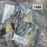 Tigerlily  Amyris Miranda Pearl Blue Floral Bikini Boho Side Tie Bottom Small Photo 3