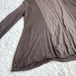 David Valls Lagenlook Linen Zip Front Shirt Cardigan Size M Brown Oversized Size M Photo 12