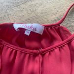 Parker  Pink/Red Silk Halter Mini Dress XS Ruffle Tiered Cocktail Y2K retro  Photo 3