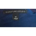 Signature Studio Midnight Blue Lace Overlay Tank Top Womens M Coquette Y2K Style Cottage Core Photo 3