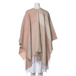 SOIA & KYO  Striped Cape‎ Wrap in Pale Pink One Size Photo 3