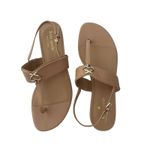 Kate Spade  Kendra Leather tong sandals Light Fawn Sz 9 Minimalist Chic Quiet Lux Photo 1