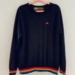 Aviator Nation Rainbow Rib Crew Sweatshirt Photo 3