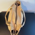 MCM Ivory Leather Shoulder Bag - Preowned Photo 6