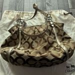 Coach  Signature Canvas Large Alexandra Tote Shoulder Bag Photo 9