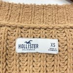 Hollister Junior Open Knit Cropped Sweater Cardigan Brown Size XS 3 Buttons Y2K Photo 7