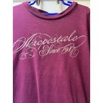 Aeropostale vintage y2k Maroon Boyfriend t shirt Size Med Short Sleeves Cotton Photo 2