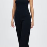 Abercrombie & Fitch Premium Crepe Jumpsuit Black Photo 0