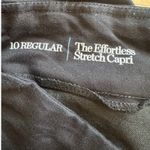 Croft & Barrow  Womens Capri Pants Size‎ 10 Regular Black Effortless Stretch Photo 3
