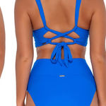 Sunsets Electric Blue Hannah High Waist Bikini Bottom Size L‎ Size L Photo 0