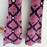Free People Flare Street Velvet Flare Pants XS High Rise 70s Damask Boho Baroque Photo 6