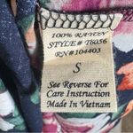 A'Gaci A’gaci navy floral ruffle one shoulder peplum top size small NWT Photo 4