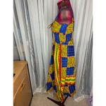 Handmade Slip dress african print blue red green yellow Photo 5