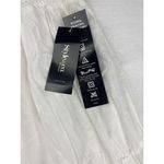 Women’s Style & Co Size 1X White Maxi Skirt with Neon Pink Embroidery. Photo 1