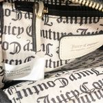 Juicy Couture  Black Liquorice Velour Heritage Backpack Bag With Heart Charm Photo 3