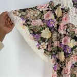Natori Vintage Floral Semi Sheer Nightgown Dress Lace Detail Long Maxi Kimono S Pink Photo 5