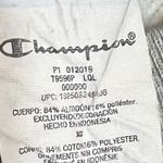 Champion  Reverse Weave Sweatshirt Womens XL Gray Script Logo Short Sleeve Photo 6