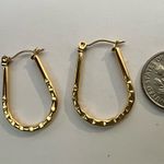 Handmade Oval cute hoop earrings comfortable and water resistant  Photo 0