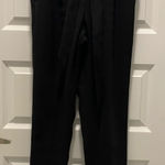 EXPRESS Black Paperbag High Rise Slim Pants Long 0 Ankle Office Business Photo 0