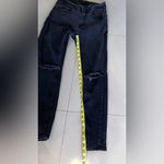 ZARA  Black Wash Distressed High Rise Skinny Denim Jeans 30 Made In Pakistán Photo 8