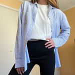 Tilly's Tilly’s Blue Striped Button Up Shirt Photo 7