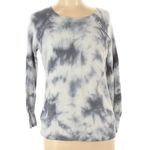 American Eagle  Shoulder Stitch Sweater Gray Black ? Tie Dye Boho Crew Neck Boho Photo 3