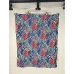 Lilly Pulitzer Coral Let Minnow Green Riley Infinity Loop Scarf Printed Rayon Photo 1