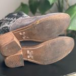 Toms Leila Aztec Print Gray Suede Heel Ankle Booties Sz 8 Photo 6