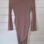 My bump maternity June bell sleeve midi bodycon dress in mauve Size undefined Photo 0