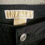 Michael Kors Black Straight Leg Pants with Zipper Details Photo 2