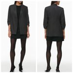 Babaton Aritzia New Power Blazer in Heather Charcoal Photo 8